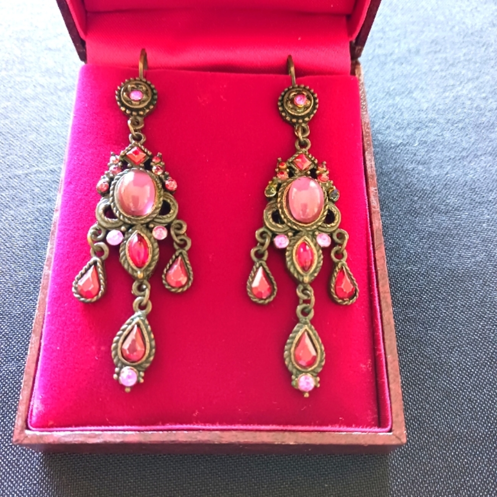 Dangling Antique-Style Earrings